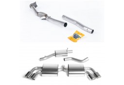 Ligne complète d'échappement MILLTEK pour AUDI TTS MK2 8J Quattro (2008-2014)(Race)