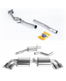 Ligne complète d'échappement MILLTEK pour AUDI TTS MK2 8J Quattro (2008-2014)(Race)