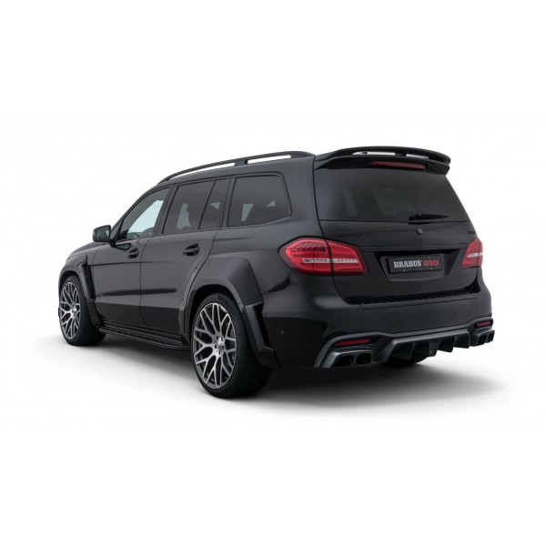 Silencieux d'échappement à valves + Diffuseur carbone BRABUS pour Mercedes GLS63 S AMG X166