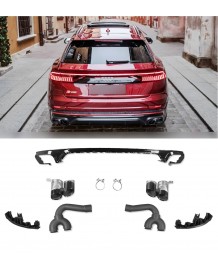 Diffuseur arrière look SQ8 pour AUDI Q8 4M S-line (2018-2023)