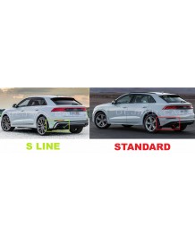 Diffuseur arrière look SQ8 pour AUDI Q8 4M S-line (2018-2023)