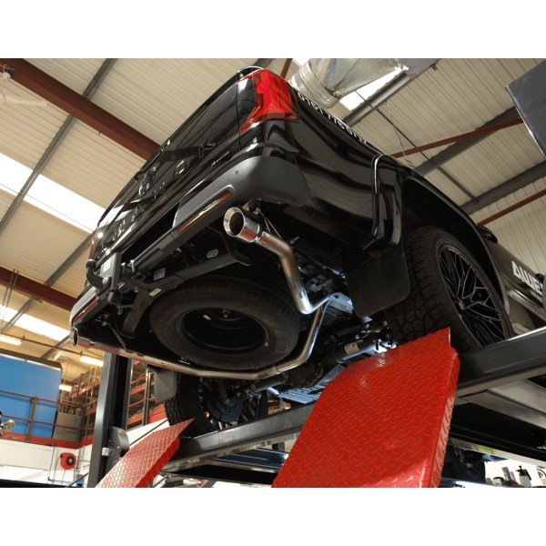 Silencieux d'échappement inox MILLTEK pour FORD Ranger 3.0 V6 TDCI T9 240ch Diesel (2023+)(look Raptor)