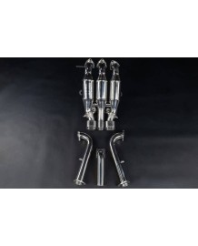 Silencieux d'échappement inox à valves CAPRISTO pour FERRARI F40 (ECE)