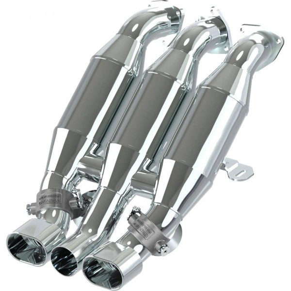 Silencieux d'échappement inox à valves CAPRISTO pour FERRARI F40 (ECE)