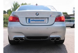 Echappement inox EISENMANN pour BMW M5 E60-Ligne cat-back à à valves (sorties ovales)