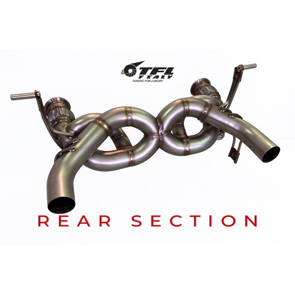 Silencieux d'échappement inox à valves TFL Italy pour LAMBORGHINI HURACAN EVO STO PERFORMANTE