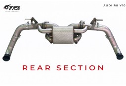 Echappement inox TFL Italy pour AUDI R8 5.2 V10 Performance 4S 620Ch (2019+)-Silencieux à valves