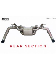 Echappement inox TFL Italy pour AUDI R8 5.2 V10 Performance 4S 620Ch (2019+)-Silencieux à valves
