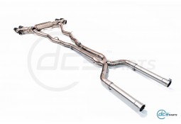 Echappement inox DCE PARTS pour BMW 850i G16 Gran Coupé (2018+)-Ligne Cat-Back à valves