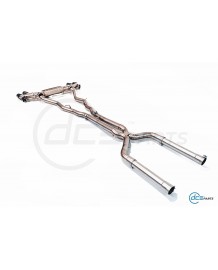 Echappement inox DCE PARTS pour BMW 850i G16 Gran Coupé (2018+)-Ligne Cat-Back à valves