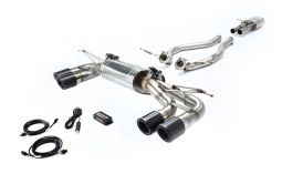 Echappement sport inox QUICKSILVER pour Land Rover DEFENDER 130 P525 P425 V8 (2020+)-Ligne FAP-Back à valves