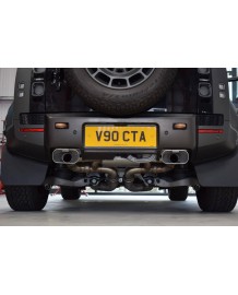 Echappement sport inox QUICKSILVER pour Land Rover DEFENDER OCTA 110 P635 V8 (2025+)-Ligne FAP-Back à valves