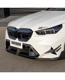 Insert de pare-chocs avant central Carbone SOOQOO pour BMW M5 G90 G99 (2024+)
