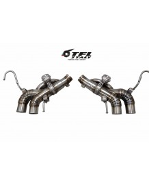 Silencieux d'échappement inox à valves TFL Italy pour Ferrari California T