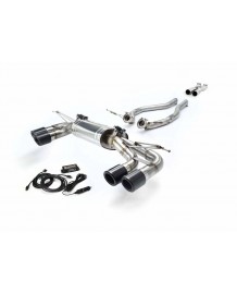 Echappement sport inox QUICKSILVER pour Land Rover DEFENDER V8 P525 P425 110 / 90 V8 (2020+)-Ligne FAP-Back à valves Supersport