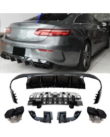 Diffuseur look E63S AMG pour Mercedes Classe E Coupé/Cabriolet C238 Pack AMG (2016-2019)