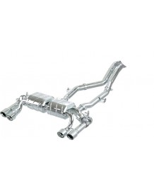 Echappement inox CAPRISTO pour BMW M2 Competition + CS F87N (2018+) - Ligne Fap-Back à valves ECE