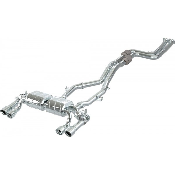 Echappement inox CAPRISTO pour BMW M2 Competition + CS F87N (2018+) - Ligne Cat-Back à valves