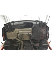 Diffuseur + Embouts look S6 pour AUDI A6 / S6 Avant + Berline S-line C8 (2018-2025)