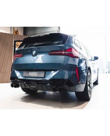 Echappement inox DCE PARTS pour BMW X3 30e G45 (2024+)- Ligne Cat/Fap-Back à valves