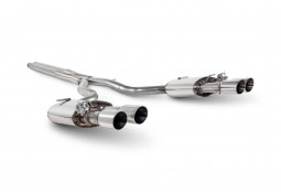 Ligne d'échappement inox Cat-Back à valves SCORPION pour JAGUAR Type R 5.0 V8 RWD/AWD (2014-2019)