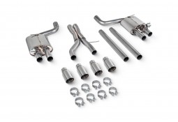 Ligne d'échappement inox Cat-Back à valves SCORPION pour JAGUAR Type R 5.0 V8 RWD/AWD (2014-2019)