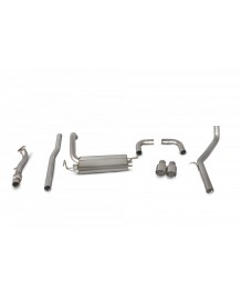 Ligne d'échappement inox Cat-Back SCORPION pour ABARTH 500/595/695 (2008-2018)