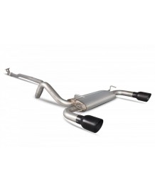 Ligne d'échappement inox Cat-Back SCORPION pour ABARTH 500/595/695 (2008-2018)