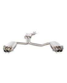 Ligne d'échappement inox Cat-Back à valves SCORPION pour AUDI RS4 B8 4.2 V8 (2010-2015)