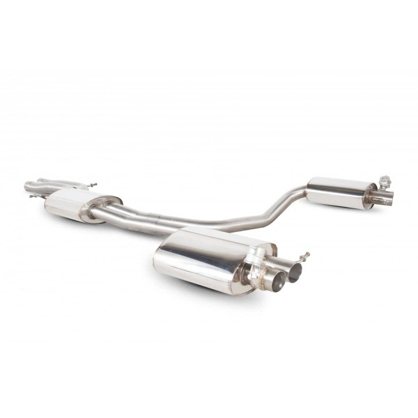 Ligne d'échappement inox Cat-Back à valves SCORPION pour AUDI RS4 B8 4.2 V8 (2010-2015) Ligne d'échappement inox Cat-Back à valves SCORPION pour AUDI RS4 B8 4.2 V8 (2010-2015)
