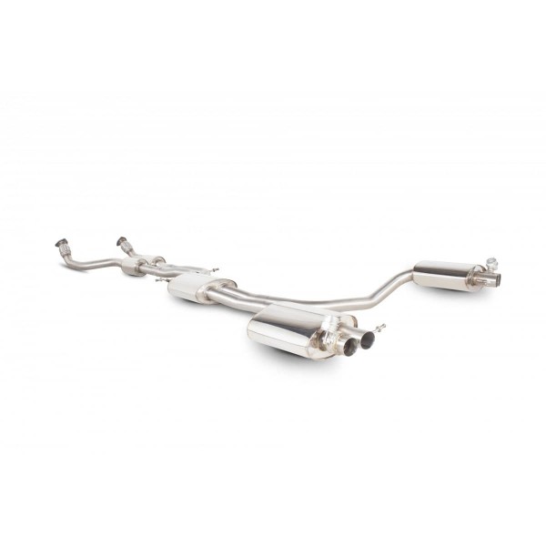 Ligne d'échappement inox Cat-Back à valves SCORPION pour AUDI RS5 B8 Coupé 4.2 V8 (2010-2015) Ligne d'échappement inox Cat-Back à valves SCORPION pour AUDI RS5 B8 Coupé 4.2 V8 (2010-2015)