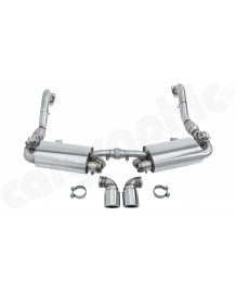 Echappement inox CARGRAPHIC PORSCHE 987.1 Cayman / Boxster 2.7 / 3.2 3.4 S -Silencieux à valves
