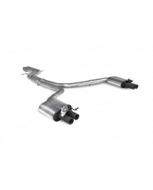 Ligne d'échappement inox Cat-Back à valves SCORPION pour AUDI RS6 C7 / RS7 C7 (2013-2018)(Sport)