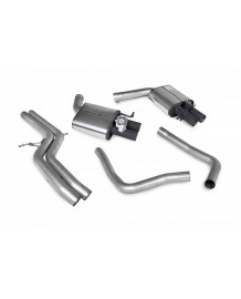 Ligne d'échappement inox Cat-Back à valves SCORPION pour AUDI RS6 C7 / RS7 C7 (2013-2018)(Sport)