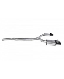 Ligne d'échappement inox Cat-Back à valves SCORPION pour AUDI RS6 C7 / RS7 C7 (2013-2018)(Sport)