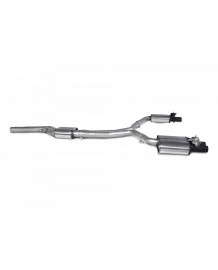 Ligne d'échappement inox Cat-Back à valves SCORPION pour AUDI RS6 C7 / RS7 C7 (2013-2018)