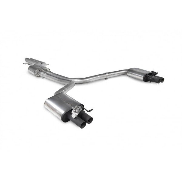 Ligne d'échappement inox Cat-Back à valves SCORPION pour AUDI RS6 C7 / RS7 C7 (2013-2018) Ligne d'échappement inox Cat-Back à valves SCORPION pour AUDI RS6 C7 / RS7 C7 (2013-2018)