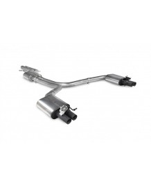 Ligne d'échappement inox Cat-Back à valves SCORPION pour AUDI RS6 C7 / RS7 C7 (2013-2018)