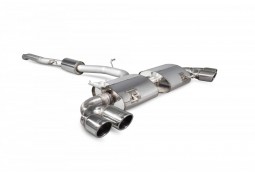 Ligne d'échappement inox Cat-Back à valves SCORPION pour AUDI S1 2.0 TFSI QUATTRO (2014-2018)