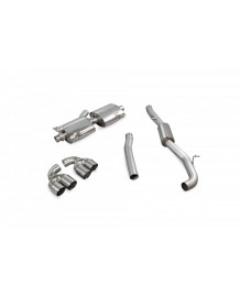 Ligne d'échappement inox Cat-Back à valves SCORPION pour AUDI S1 2.0 TFSI QUATTRO (2014-2018)