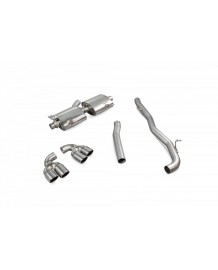 Ligne d'échappement inox Cat-Back à valves SCORPION pour AUDI S1 2.0 TFSI QUATTRO 8X (2014-2018)(Race)