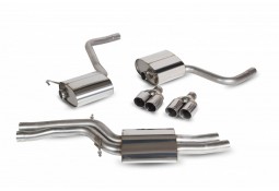Ligne d'échappement inox Cat-Back SCORPION pour AUDI S4 B8 / B8.5 V6 3.0 TFSI Quattro (2009-2016) Ligne d'échappement inox Cat-Back SCORPION pour AUDI S4 B8 / B8.5 V6 3.0 TFSI Quattro (2009-2016)