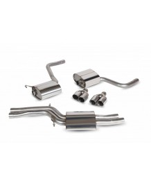 Ligne d'échappement inox Cat-Back SCORPION pour AUDI S4 B8 / B8.5 V6 3.0 TFSI Quattro (2009-2016)