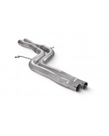 Suppression silencieux intermédiaire inox SCORPION pour AUDI S4 B8 / B8.5 V6 3.0 TFSI Quattro (2009-2016)