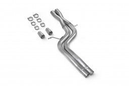 Suppression silencieux intermédiaire inox SCORPION pour AUDI S4 B8 / B8.5 V6 3.0 TFSI Quattro (2009-2016)