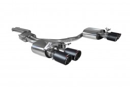 Ligne d'échappement inox Cat-Back à valves SCORPION pour AUDI S4 B9 V6 3.0T Avant / Berline Quattro sans FAP (2017-2019)