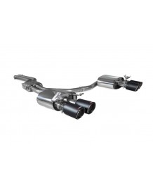 Ligne d'échappement inox Cat-Back à valves SCORPION pour AUDI S4 B9 V6 3.0T Avant / Berline Quattro sans FAP (2017-2019)