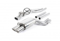 Ligne d'échappement inox Cat-Back MILLTEK pour AUDI RS4 B5 V6 (2000-2002)(Race)