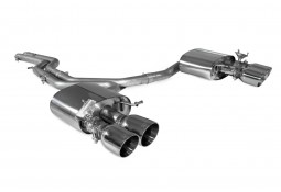 Ligne d'échappement inox Cat-Back à valves SCORPION pour AUDI S4 B9 V6 3.0T Avant / Berline Quattro sans FAP (2017-2019)(Race)