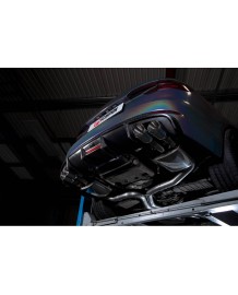 Ligne d'échappement inox Cat-Back à valves SCORPION pour AUDI S4 B9 V6 3.0T Avant / Berline Quattro sans FAP (2017-2019)(Race)